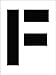 NMC National Marker Corp. PMC12-F Stencil, Letter F, 12 Inch