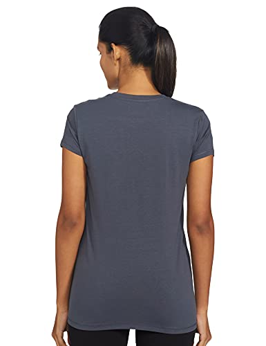 Image of Enamor Short Sleeve Crew Neck Regular Length Basic Crew T-Shirt - Slim Fit, Soft and Breathable Stretch Cotton - E147