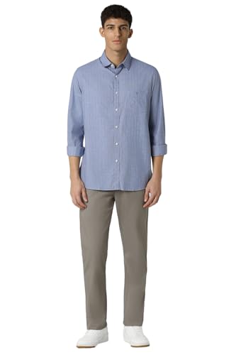 Image of Van Heusen Men's Cotton Solid Slim Fit Shirt