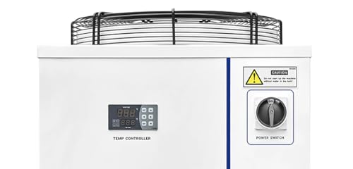 Industrial Water Chiller CW-6260 side profile and controls