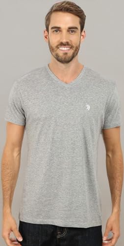 Image of U.S. Polo Assn. Men's Solid V‑Neck T-Shirt