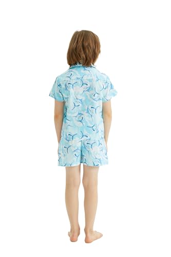 Image of Boys' Aloha Luau Shirt Cabana Set in Signature Prints | 100% Cotton; Button Front Shirt; Signature Tropical Prints; Lightweight Comfort; Vacation Ready