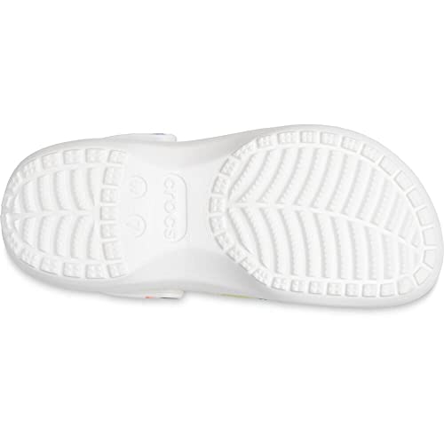 Image of Crocs Women's Classic Graphic PlatforClogs, PlatforShoes, Blue, 10 Women