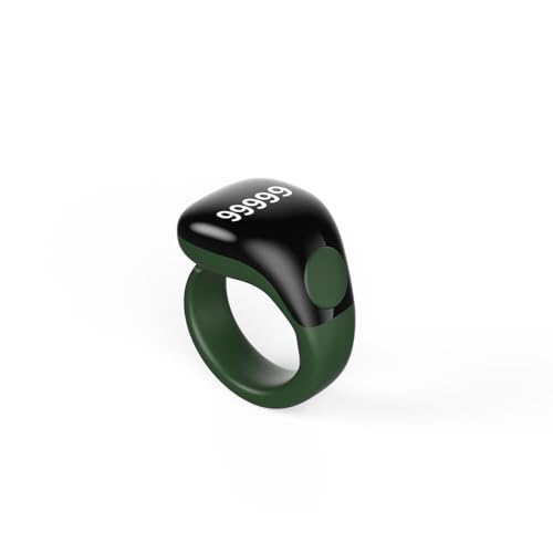Image of Smart Tasbih Zikr Ring,Adjustable Counter, 3 Sizes (18,20,22mm) Muslim Digital Azan Alarm Clock,APP Support Digital Counter Prayer Reminder Rings, Waterproof 5 Digit Finger Counter zikr Ring(Green)