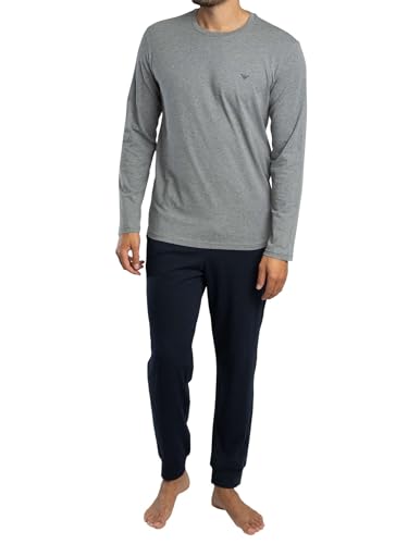 Pyjama homme Armani bleu taille M ensemble de nuit confortable avec poignets