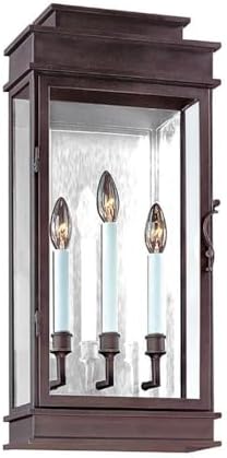 Troy Lighting Vintage-3 Light Outdoor Wall Lantren-11 Inches Wide by 24 Inches High