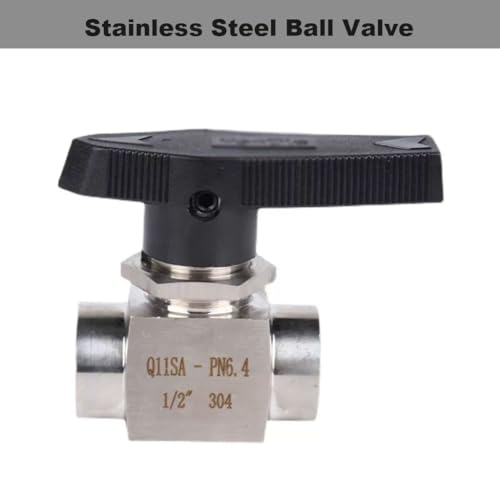 Válvula de bola de acero inoxidable de 2 vías y rosca hembra de 3/4" 6