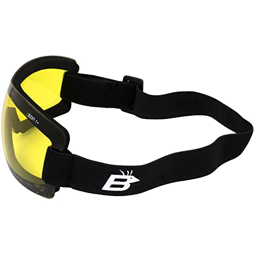 Birdz Wren Sport Skydiving Snowboarding Motorcycle Riding Goggles For Men Or Women (Yellow) #TOP3