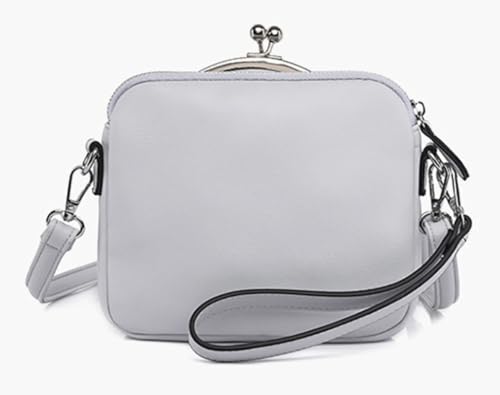 Bolso bandolera de cuero PU para mujer miniatura 6