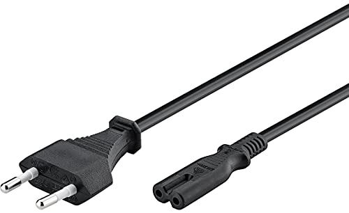 Cable de alimentación de 3 metros con enchufe de 2 polos europeos y enchufe de Philips Cable de alimentación para Samsung Philips LG Sony TV, PS4, PS3, PC, consola, impresora, radio HiFi Cover