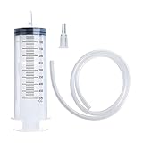 シリンジ プラスチック 液体 500ml チューブ付き ペット 投薬 注射器*1 針なし 工業用接着剤 肥料 給水 洗浄 計量 科学実験 オイル 植物 ホースコンバーターキャップ*1 大容量 給餌 注射器 チューブ