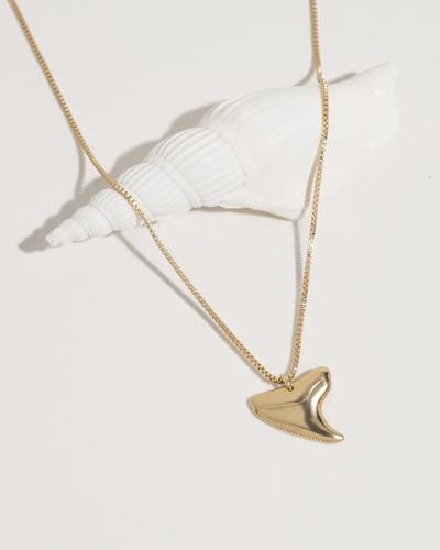 Jewelry: Jaws Necklace for Women – Lifetime Color Guarantee – Waterproof, Non-Tarnish, Hypoallergenic, Gold PVD Coated – Perfect for Beach, Weddings, Holiday Gifts – Small - Large Sizes2