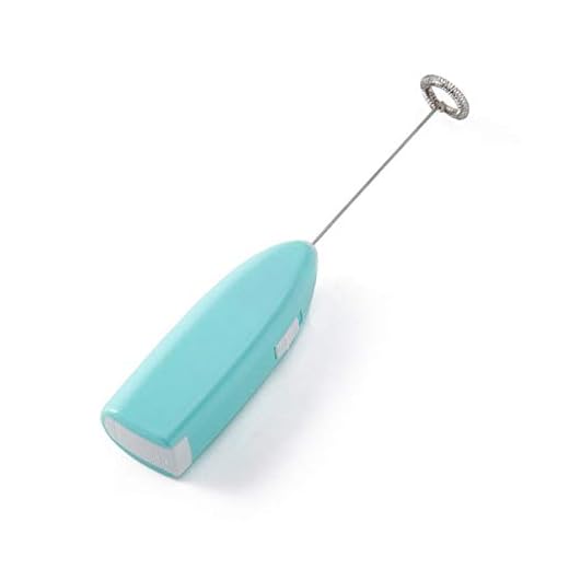 Espumador De Leche Eléctrico - Batidora De Café Para Bebidas Con Leche Batidora De Huevos Eléctrica Espumador De Espuma Mini Agitador De Mango Práctica Herramienta De Cocina - Azul