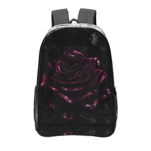 Sac à dos transparent noir idéal pour le travail et vos séances de sport décontracté