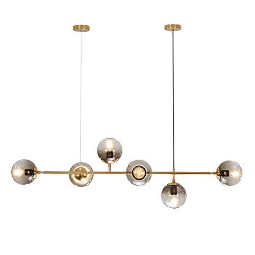 Suspension en verre style nordique moderne pour salle à manger chaleureuse