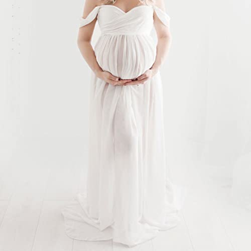 Robe de maternité en mousseline ample pour masquer les inconforts
