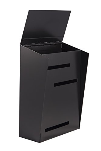 Modern Mailbox, Large Wall Mount Contemporary Mid Century Modern Mailbox (Silver/Robin Egg) #TOP1