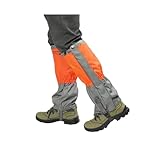 UNIQOCK Verstellbare Beingamaschen, Schneestiefel, Schuhgamaschen, wasserdichte Wandergamaschen für Jagd, Laufen, Schnee, Bergsteigen, Hofarbeit