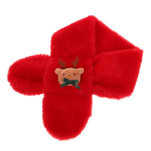 Christmas Cartoon Scarf for Boys and Girls Neck Warmer Cross Tie and Cozy for Holiday Wear and Cold Weather
