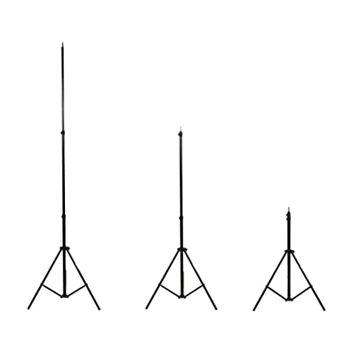 Amazon Basics Aluminum Light Photography Tripod Stand With Case - Pack Of 2, 2.8 - 6.7 Feet, Black #TOP1