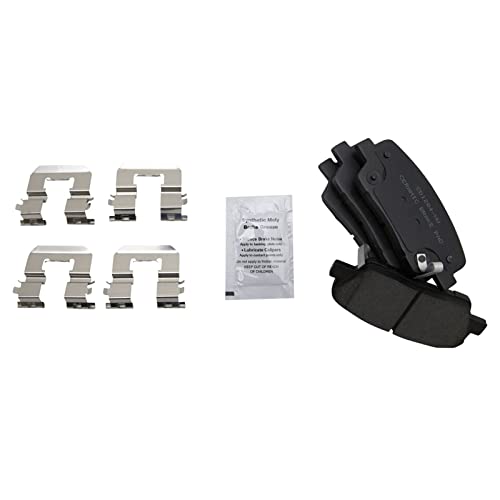 Image of TRQ Rear Brake Pad and Rotor Set Ceramic Compatible with 2009 Hyundai Genesis