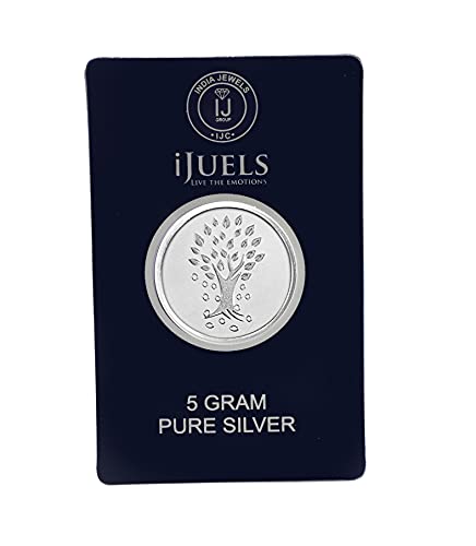 I JUELS ; LIVE THE EMOTIONS 999 Silver lucky Kalpataru tree 5 gram Silver Coin temper proof pack
