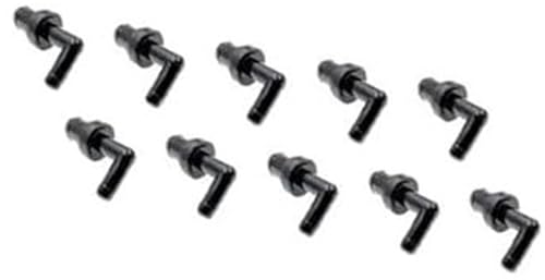 ZAPYVET 1/10 Uds. Válvula de escape PCV ventilación del cárter, for Mazda, 323 626 Miata MX-3 MX-6, for ford, Aspire B541-13-890A 0450322 Válvula Pcv de ventilación del cárter(BLACK 10 PCS)