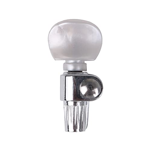 BQLZR Zinc Alloy Banjo Tuning Pegs 5 String Chrome, Geared Machine Head With Pearled Pegs, 4:1 Tuner Ratio