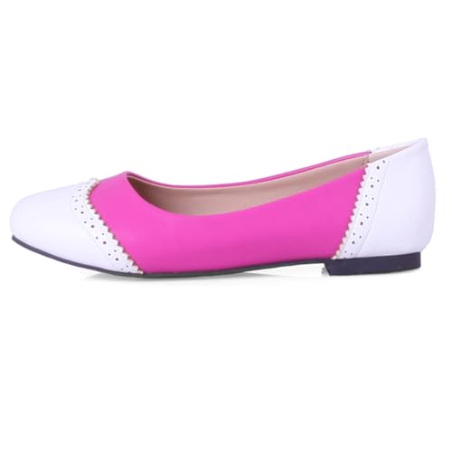 Asterisco Women Flat Ballet Shoes Low Heel Shoes Round Toe Slip On Casual, Size 2-15.52