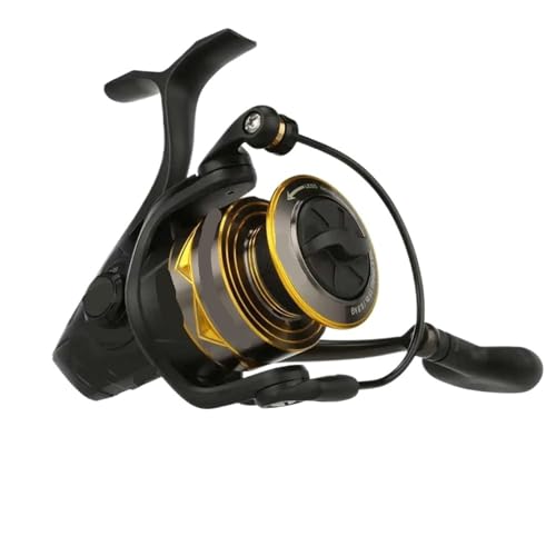 Compatible con Carrete Giratorio PENN Battle 4 3000‑8000 5 + 1BB Mango CNC de Cuerpo Totalmente metálico(IV4000HS)