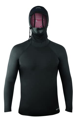 XCEL Unisex Infiniti Long Sleeve 1mm Body 2mm Hood W/Bill & Neck Dam - Black | Large