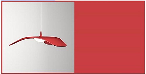 Lampe 10W rouge Gowe en aluminium, luminaire suspendu design moderne
