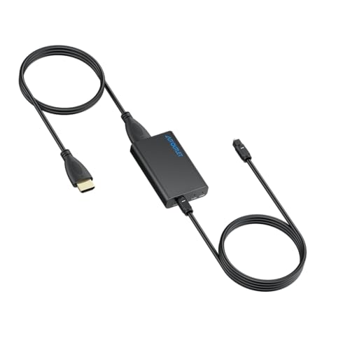 AUTOUTLET HDMI eARC/ARC Audio Extraktor, 192kHz DAC Wandler eARC/ARC auf Optisch Audio Adapter, eARC/ARC zu SPDIF Konverter mit 1M HDMI/optisches Kabel für HDTV Soundbar Heimkinosystem usw