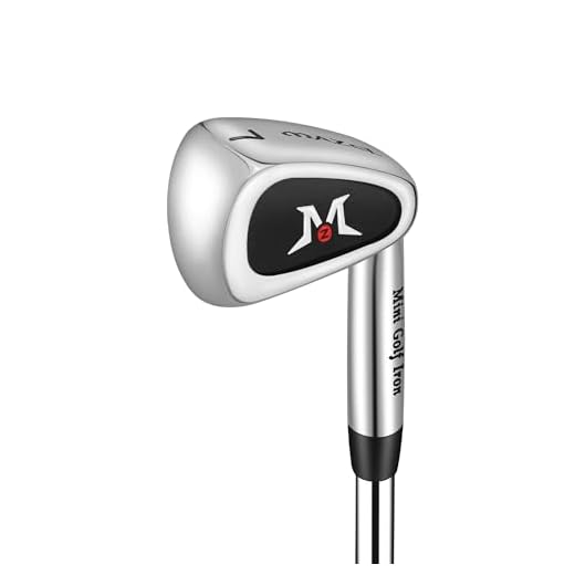 MAZEL Mini Driver/Iron Golf Clubs Swing Trainer Aid to Improve Your Hitting Accuracy & Speed (Black, Mini Iron)