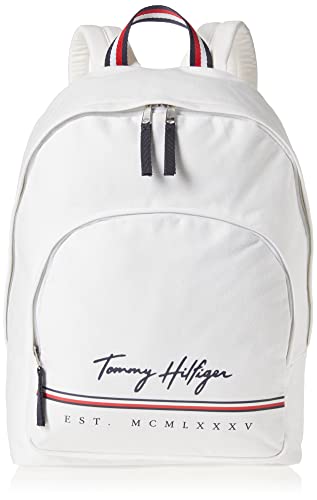 Sac à dos Tommy Hilfiger York HP blanc brillant pour ordinateur et trajets