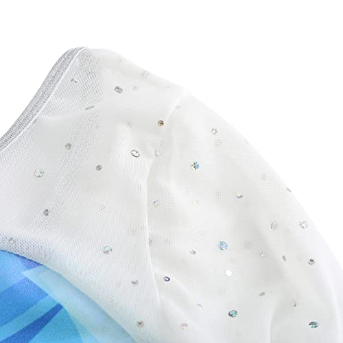 Dkhsy Girls Long Sleeve Sparkle Leotards Gradient Color Dance Costume Ballet Gymnastics Clothes 5-12Y… - Image 6