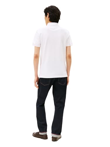 Image of Tommy Hilfiger Men's Short Sleeve Polo Shirts in Slim Fit with Stretch and Organic Pique Cotton