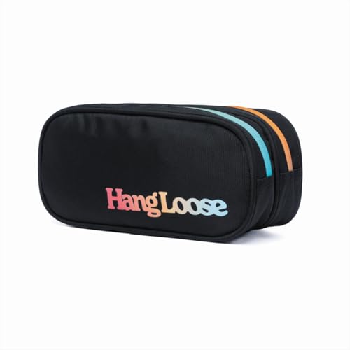 Estojo Hang Loose Preto Masculino Escolar Resistente