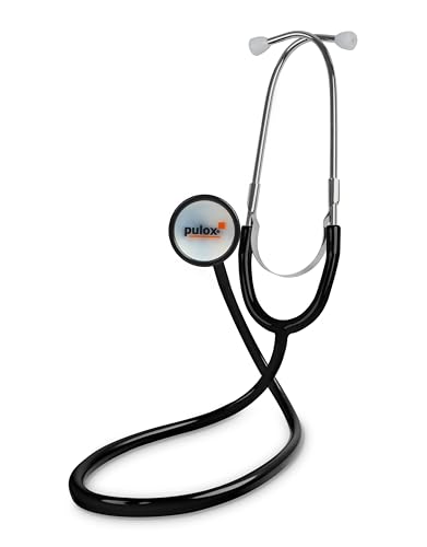 Pulox SC-15 - Einschlauch Stethoskop mit Doppelkopf-Bruststück aus Aluminium