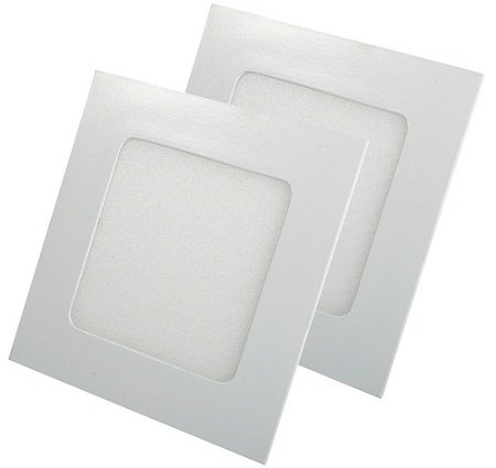 Puffin LED Panel Ceiling Light, Square, White, 6 Watt, Pack of 2 | 2 Year Warranty-image-28