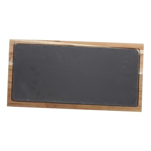 Amosfun 多機能ステーキプレート 長方形実木トレイ 家用サラダ皿 和風ピザトレイ レストラン ホテル対応 耐久性と再利用可能な便利な食器