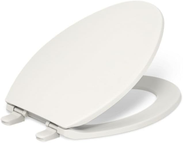 20110-96 Brevia Toilet Seat, Biscuit