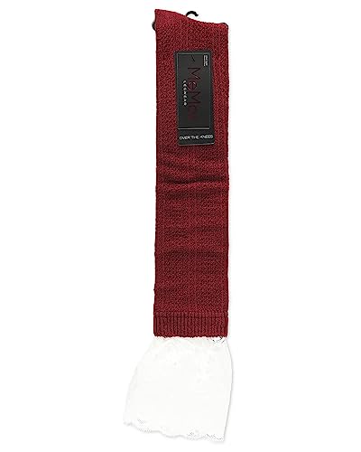 Image of MeMoi Jumbo Cable Over The Knee Cotton Blend Warm Socks