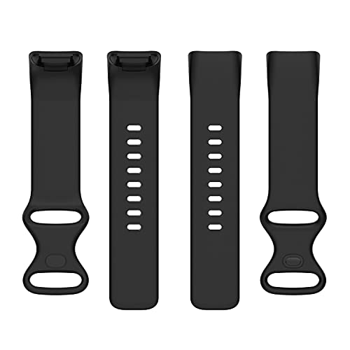 Image of Compatible with Fitbit Charge 5 Bands, Replacement Soft Silicone Watch Straps Soft Wristband for Fibit Charge 5 Fitness & Health Tracker Women&Men