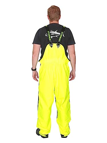 Stormline Stormtex-Air 652 Bib And Brace Pants (Large) Grey, Neon #TOP6