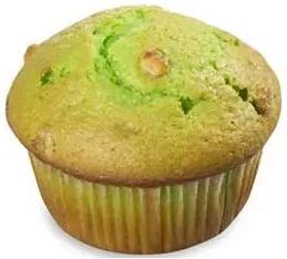 Multifoods Artificial Pistachio Flavor Muffin, 5.4 Ounce - 75 per case.