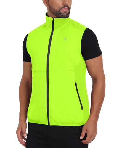 Image of Little Donkey Andy Men's Water-resistant Outerwear Vests, Stretch Windproof Vest for Cycling, Running, Golf