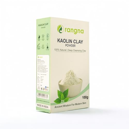 Image of Natural Kaolin Clay Powder | China clay - For Acne, Blackheads And For Glowing Skin 100g
