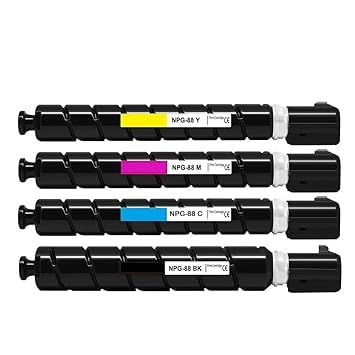 NPG 88 Multicolour Toner Cartridge Set of 4 Colour Compatible Printers – Canon ImageRUNNER Advance DX C3926 C3930 C3935 C3326 C3322L (Black,Cyan,Yellow,Magenta)