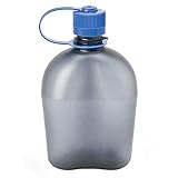 Nalgene BPA Free Tritan Oasis Canteen 32 Oz Narrow Mouth Bottle, Gray